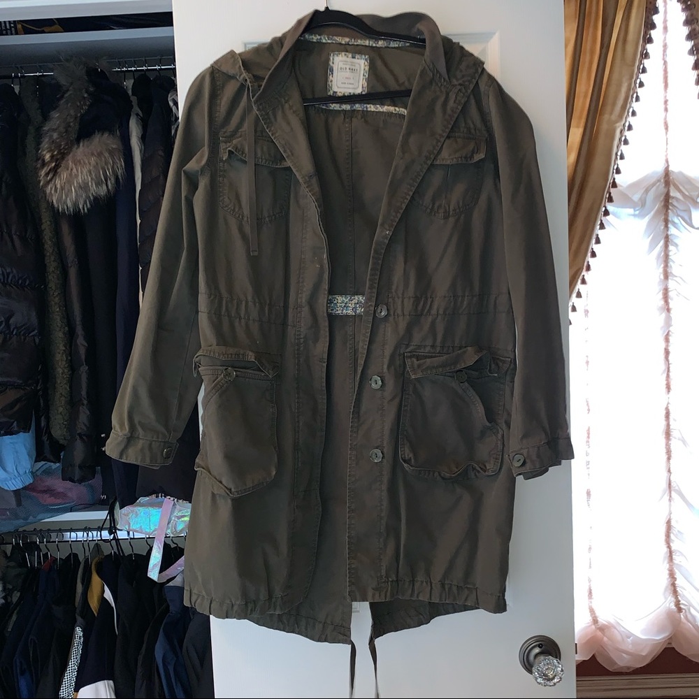 Old Navy Hooded Trench Coat